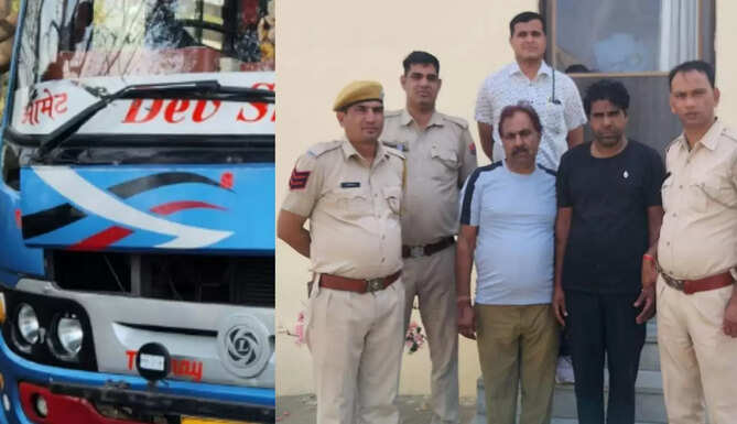 Illegal liquor seized from Bus  