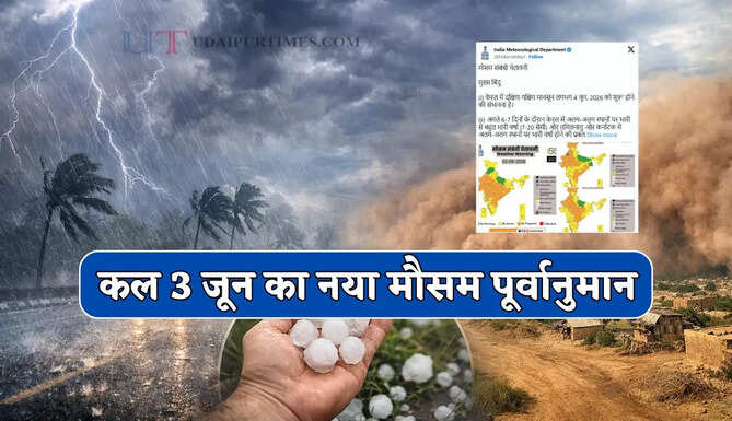  Kal Ka Mousam : हरियाणा-राजस्थान समेत देश के 15 राज्यों में कल होगा तूफानी हमला! देखें नया मौसम पूर्वानुमान