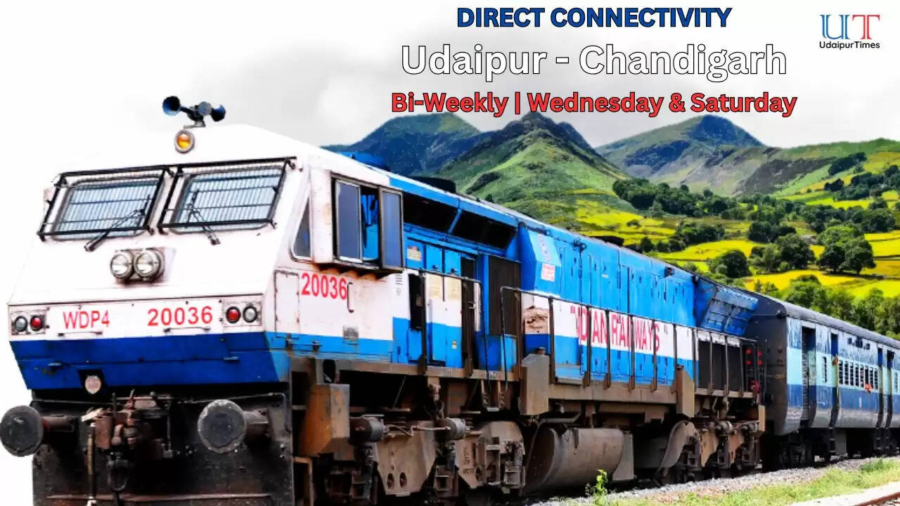 “PM Modi Flags Off Udaipur–Chandigarh Superfast Express | Train Timings, Route & Schedule