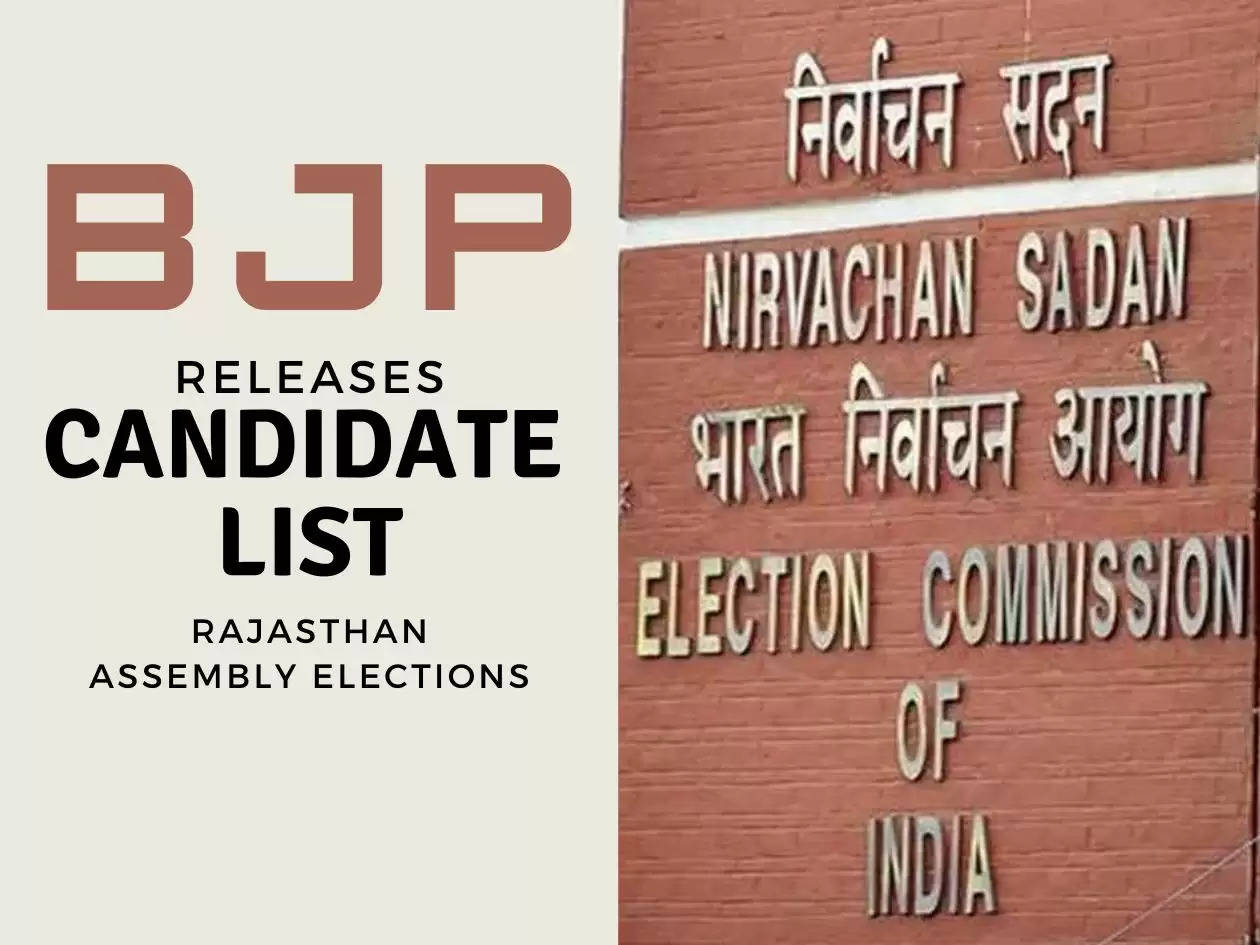 BJP Candidates for Rajasthan Assemble Elections