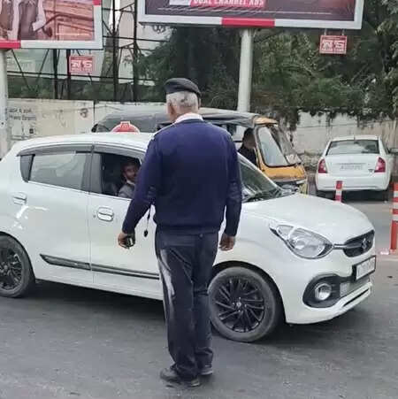 Udaipur police conducting strict vehicle checking at major city intersections during heightened security alert