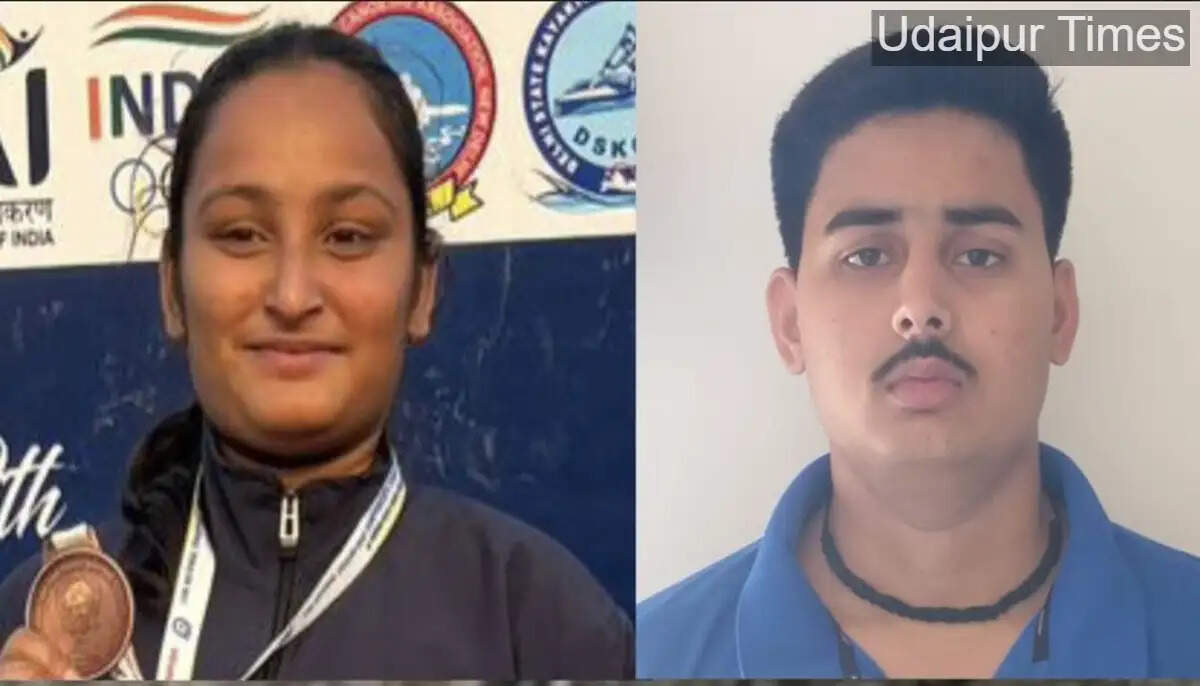 Alt Text: Udaipur kayakers Kanishka Kumawat and Ayush Chaudhary selected for Canoe Marathon World Cup 2026 in China