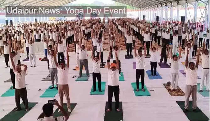 Yoga Day celebrated in Udaipur