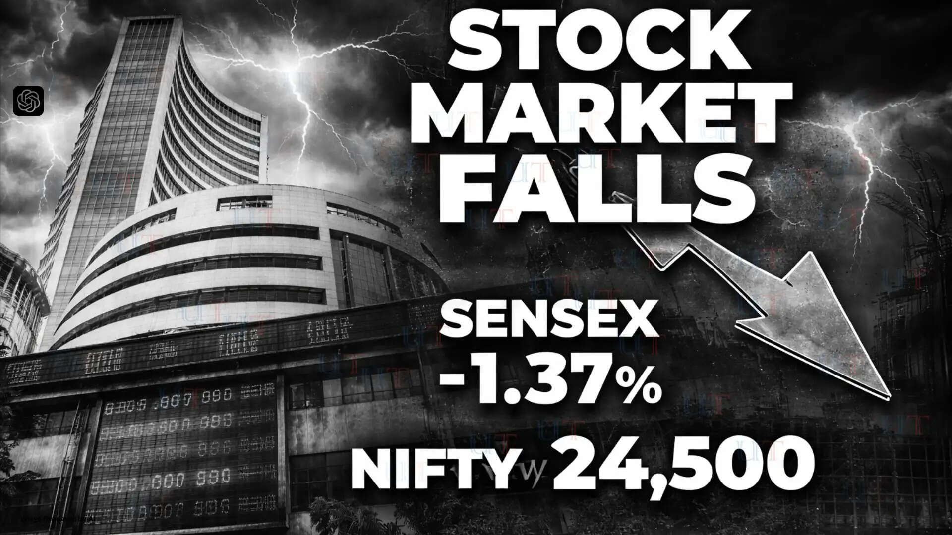 Indian stock market declines on March 6 as Sensex falls 1.37 percent and Nifty slips below 24,500 amid rising volatility and geopolitical tensions.