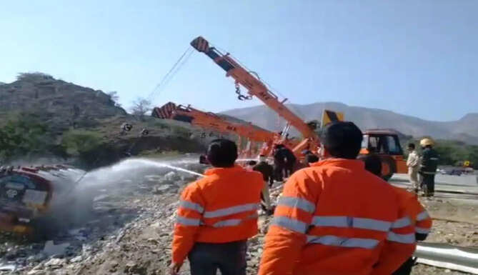 Tanker Overturn