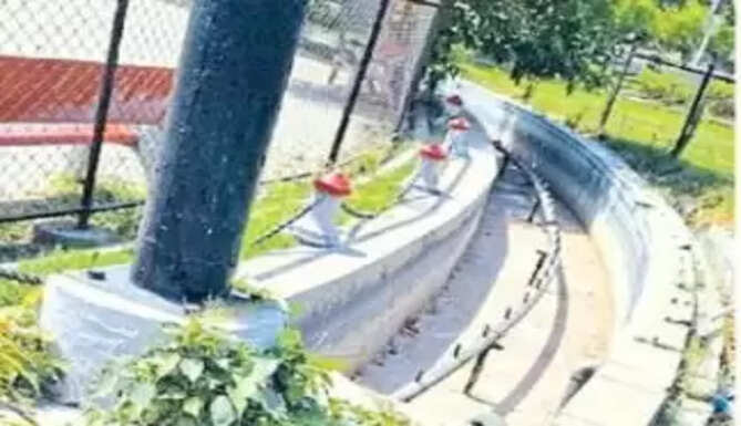 Fountains at Gulab Bagh Nagar Nigam