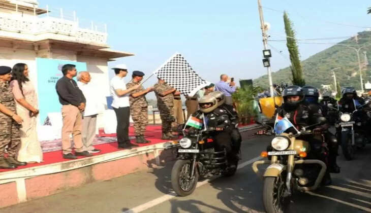 CRPF women bike team