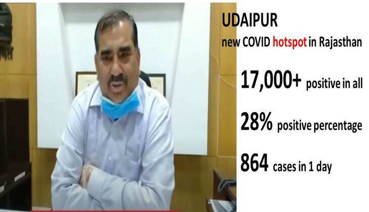प्रदेश में उदयपुर बना सबसे बड़ा हॉटस्पॉट, यही रहे हालात तो लगेगा लॉकडाउन - ज़िला कलेक्टर चेतन देवड़ा