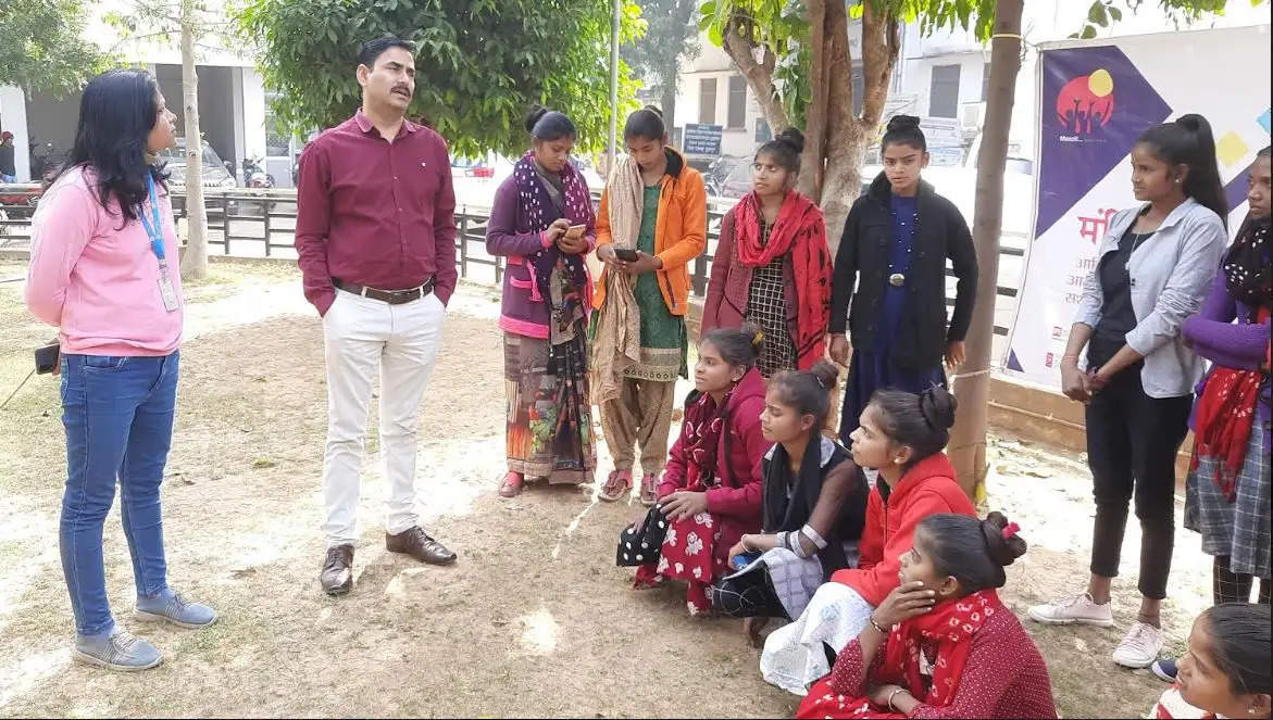 Project Manzil Empowering Rural GIrls of Dungarpur Rajasthan earn a livelihood and make their place in society IP Global support by District Collector Suresh Ola Lalit Chaudhary