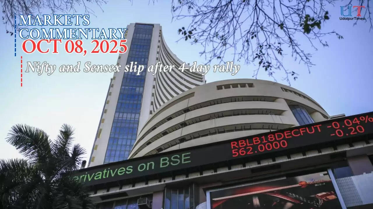 Nifty and Sensex slip after 4-day rally | Market outlook and key levels