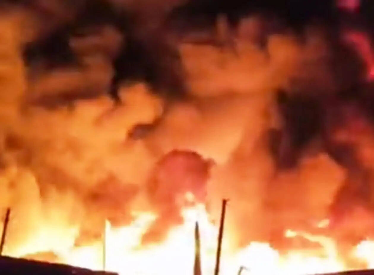 Fire in Kherwara