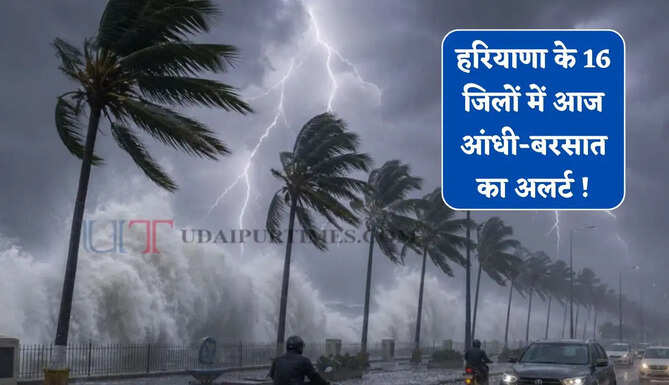 हरियाणा के 16 जिलों में आज आंधी-बरसात का अलर्ट ! 6 से 9 जुलाई तक होगी भारी बारिश&nbsp;