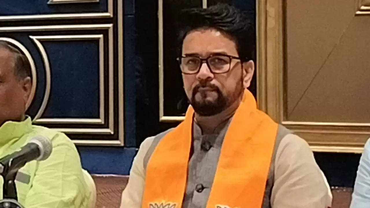 Anurag Thakur refers to media personnel as Congress Spokesperson in Udaipur