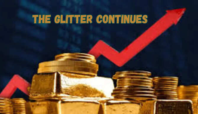 Gold glitter