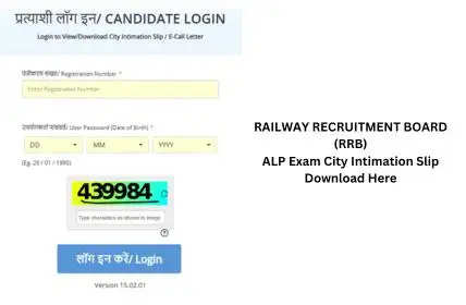 Railway Recruitment Board Exam: RRB ALP Exam Centre List Download