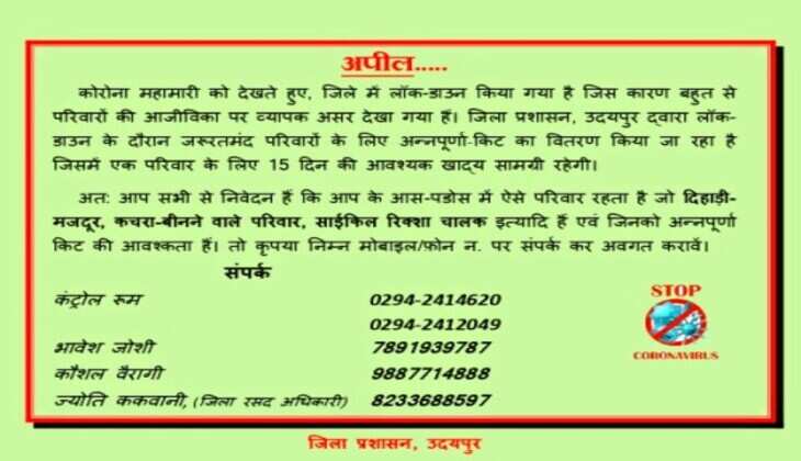 Annapurna kit for Udaipur