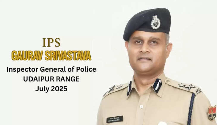 IPS Transfers in Rajasthan: IPS Gaurav Srivastava is the New Inspector General of Udaipur Range