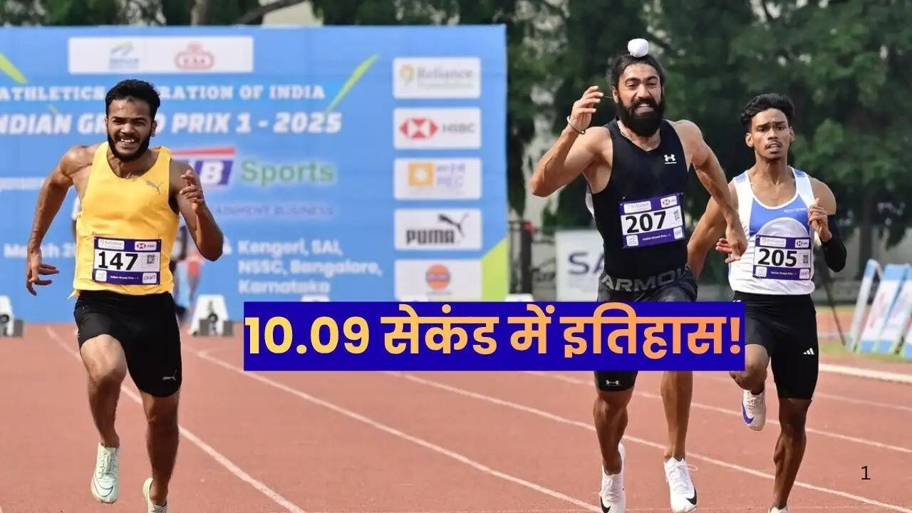 Gurindervir Singh setting India&rsquo;s national record in 100m sprint 