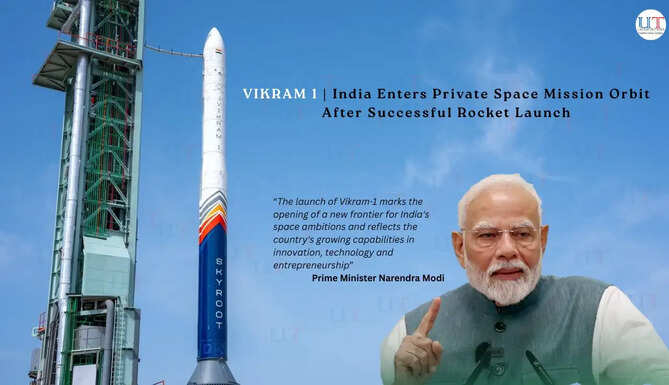 A historic new frontier for India&rsquo;s space journey!  At 11:30 AM today, Skyroot Aerospace will undertake the maiden orbital launch of Vikram-1, India&rsquo;s first privately developed launch vehicle.  This four-stage rocket is designed to provide rapid and on-demand launch services. This mission highlights the talent, determination and entrepreneurial spirit of our youth. It also shows how our space-sector reforms are unlocking new opportunities for innovation and enterprise.
