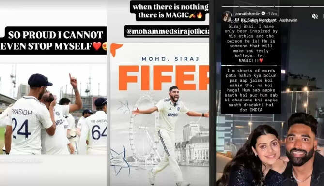 Zanai Bhosle praises Mohammad Siraj on his outstanding performance in the 5th Ind vs Eng Test Match