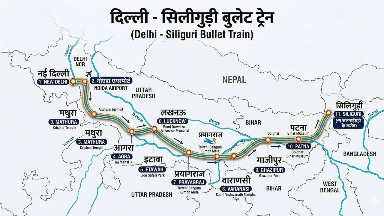 Delhi Varanasi Siliguri Bullet Train,Mumbai Ahmedabad Bullet Train,Bullet train,High Speed Rail Corridor,Delhi Varanasi Bullet Train DPR,Delhi Varanasi Bullet Train Latest News,Delhi Varanasi Bullte Train Route,Bullet Train Delhi to Varanasi,Delhi Vananasi Bullet Train,Delhi Vananasi High Speed Rail Corridor,Delhi Vananasi Bullet Train Route,Delhi Amritsar Jammu Bullet Train,Delhi Jaipur Ahmedabad Bullet Train,mumbai pune bullet train,delhi varanasi bullet train route map,mumbai hyderabad bullet train,bullet train stations,bullet train kiraya,दिल्ली-वाराणसी बुलेट ट्रेन