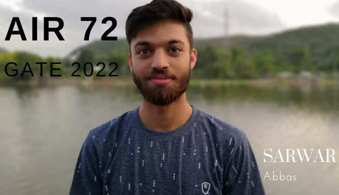 GATE 2022 Examination Results Declared Udaipur rajasthan student Sarwar scores AIR 72