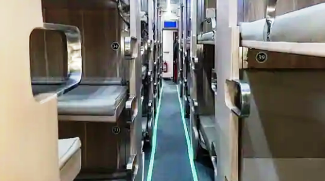 First AC 3-tier economy class coach by Indian Railways