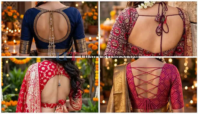 करवा चौथ पर आपका लुक लगेगा और भी ज्यादा खास ! अगर साड़ी के साथ पहनेंगी ऐसे बैक-नेक ब्लाउज डिजाइन
