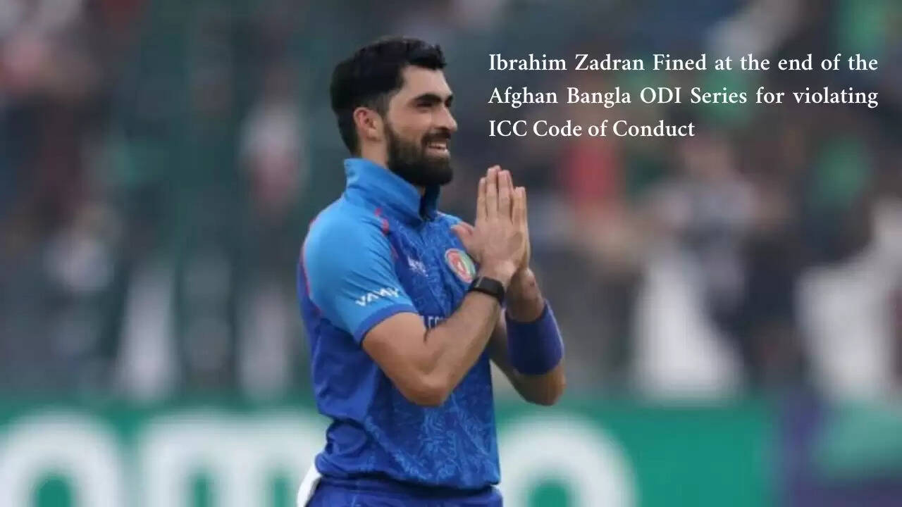 Afghanistan whitewash Bangladesh 3-0 | ICC fines Ibrahim Zadran