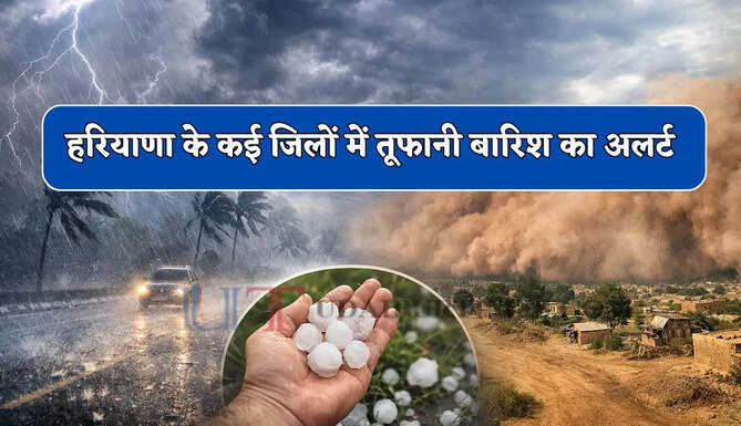 हरियाणा के किसानों की बढ़ेगी टेंशन ! मौसम विभाग का कई जिलों में तूफानी बारिश का अलर्ट&nbsp;