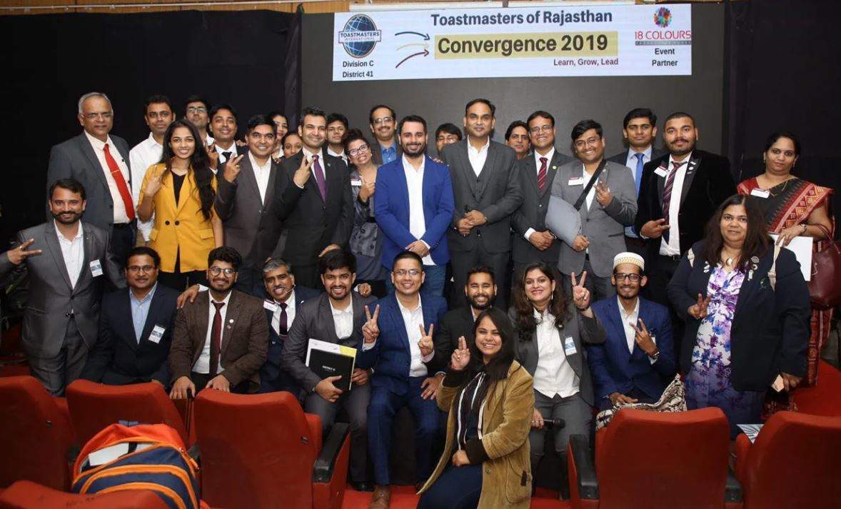 200 people attend the first Toastmasters Rajasthan Level Conference Convergence 2019 in Udaipur