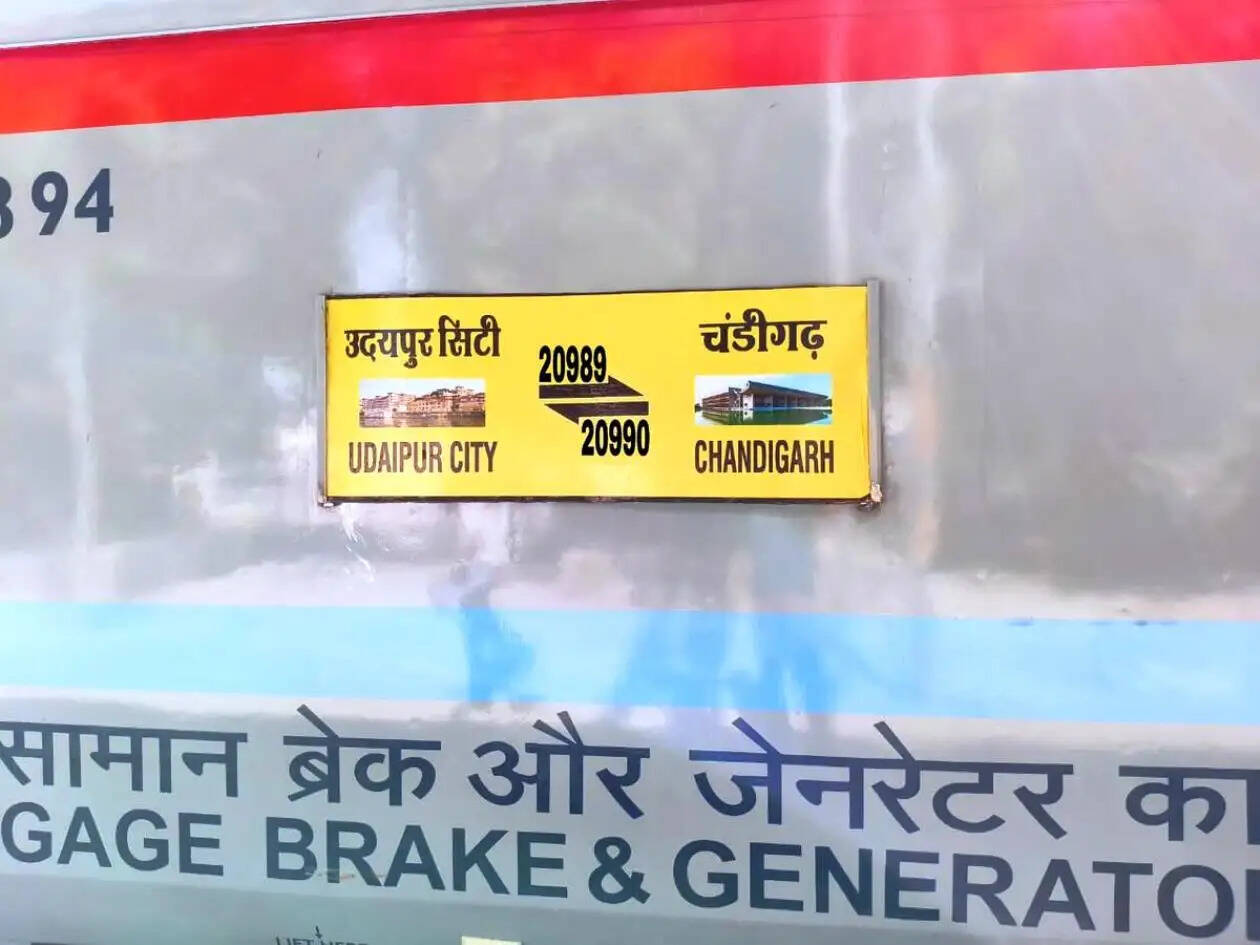 Udaipur Chandigarh Train