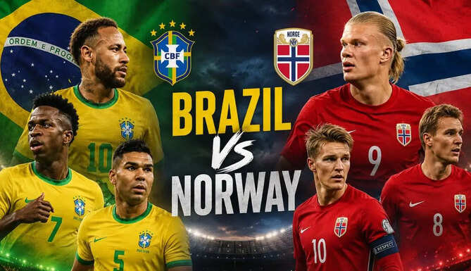 Erling Haaland prepares to take on Brazil during the FIFA World Cup Round of 16 as the Norwegian striker's pace becomes the biggest talking point.