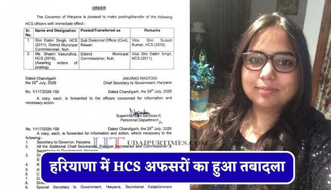 हरियाणा में HCS अफसरों का हुआ तबादला, देखें पूरी लिस्ट&nbsp;