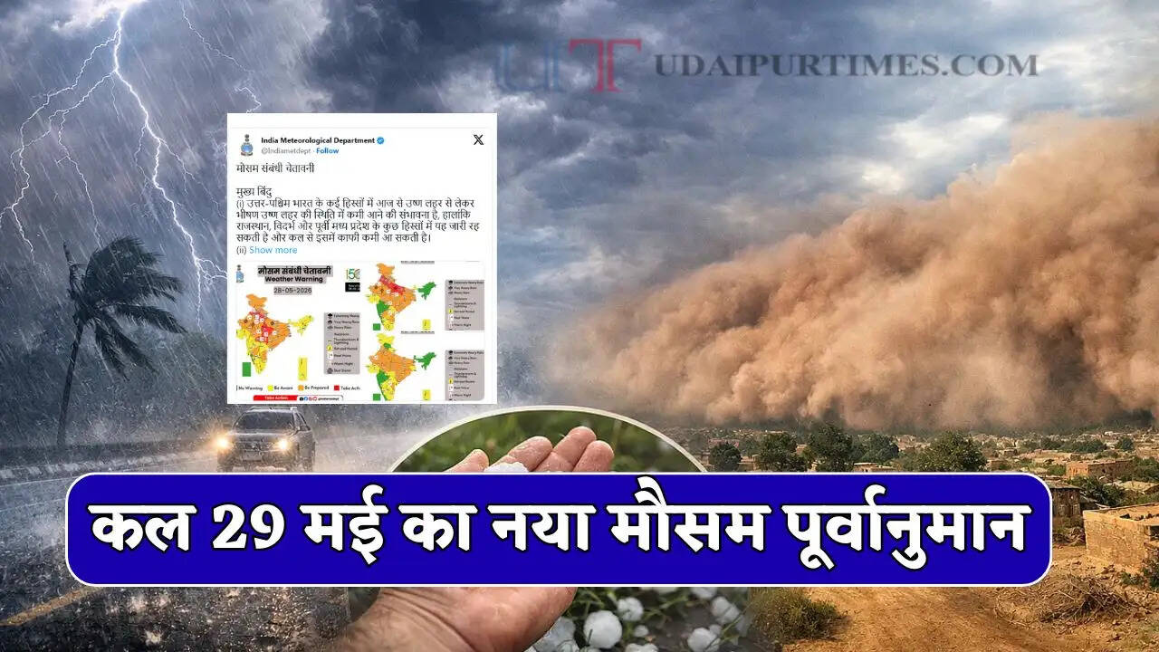  Kal Ka Mousam : हरियाणा-पंजाब समेत देश के 15 राज्यों में तूफान-बरसात का अलर्ट ! देखें कल का नया मौसम पूर्वानुमान