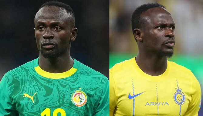 Sadio Mane reacts during a Senegal match after announcing his retirement from international football following the team's World Cup exit.