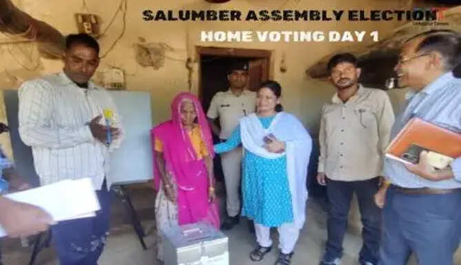 Salumbar Assemblly Elections Home Voting Day 1