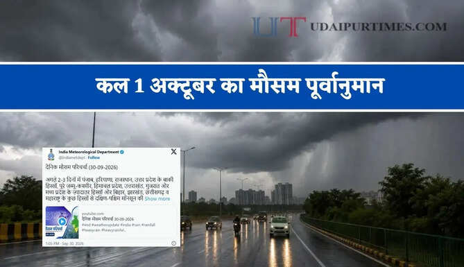  यूपी-हरियाणा और पंजाब समेत 22 राज्यों में भारी बारिश का अलर्ट ! देखें पूर्वानुमान