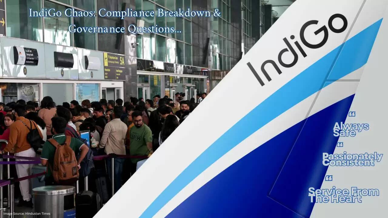 “Passengers impacted by IndiGo flight cancellations amid FDTL compliance crisis and governance failures.”