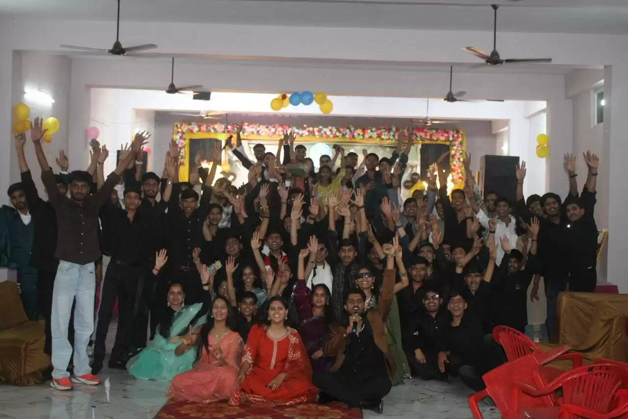 Second-year students of MPUAT affiliated Agriculture College Rawatbhata hosting the first Fresher&rsquo;s Party for newly admitted students