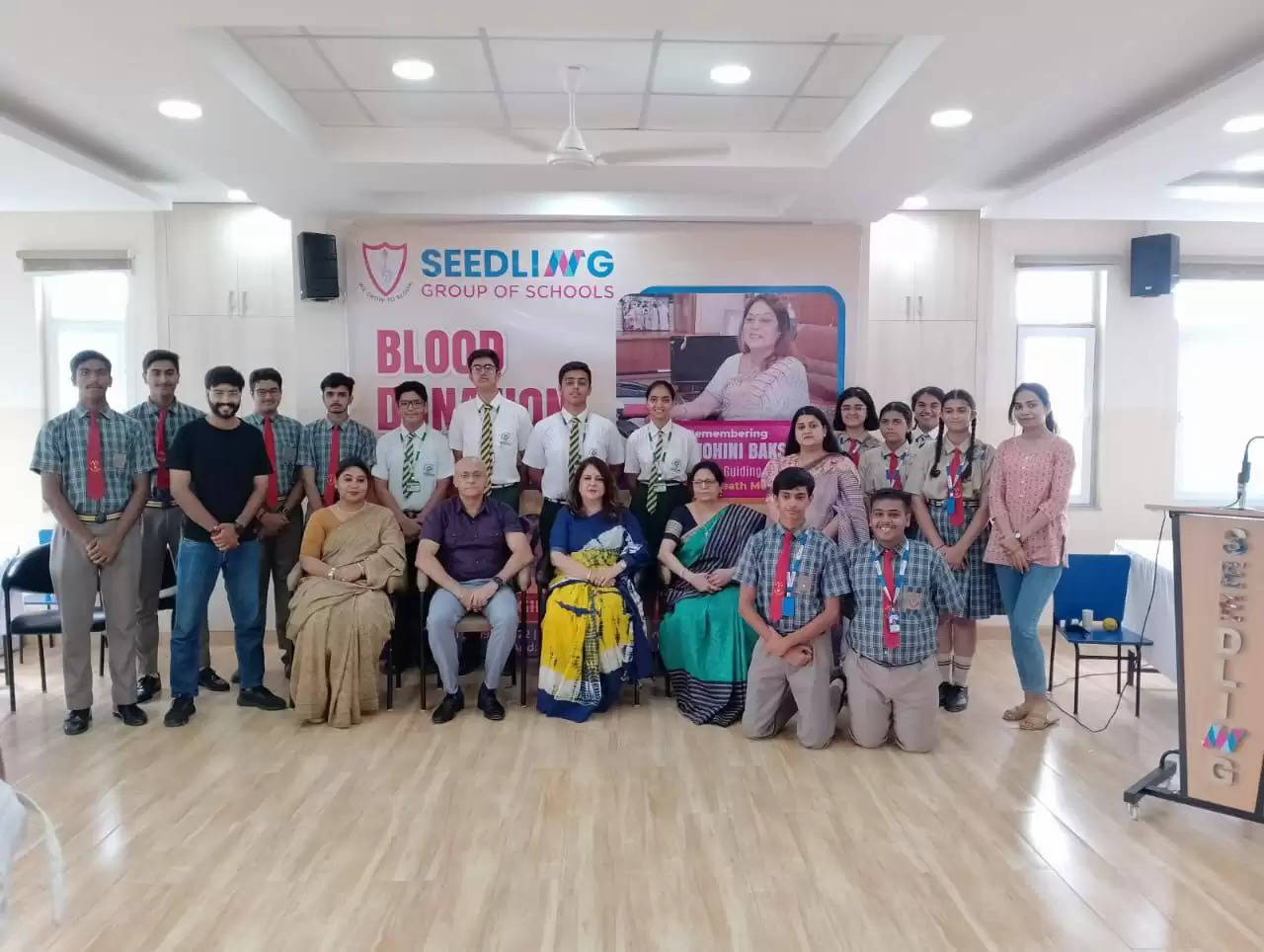 Seedling School Udaipur Organised a Blood Donation Camp in honor of Founder Director Ms Mohini Bakshi on her second death anniversary