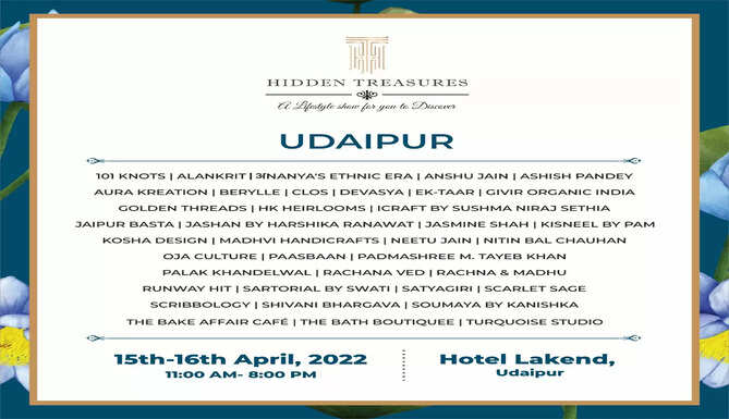 Hidden Treasures Event at Udaipur Hotel Lakend fashion clothing accessories, swati, 