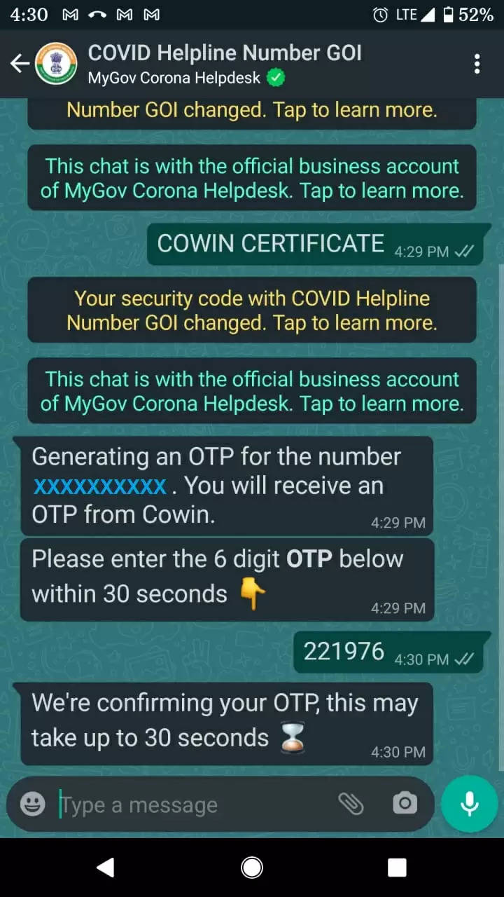 check and download cowin vaccine certificate on whatsapp