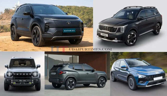 दिवाली से पहले SUV बाजार में होगा बड़ा धमाका, 6 नई धांसू EV गाड़ियां होंगी लॉन्च, 1000 KM तक की मिलेगी रेंज &nbsp;