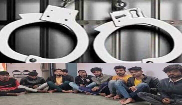 डकैती की योजना बनाते 9 शातिर बदमाश गिरफ्तार