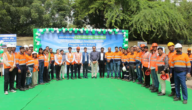 Hindustan Zinc, Udaipur News, Rajasthan Industry, Electric Vehicles, Green Logistics, Sustainability, Zinc Smelter Debari, Enviiiro Wheels, Clean Energy, Net Zero, Mining Industry India, Chittorgarh, Corporate Sustainability