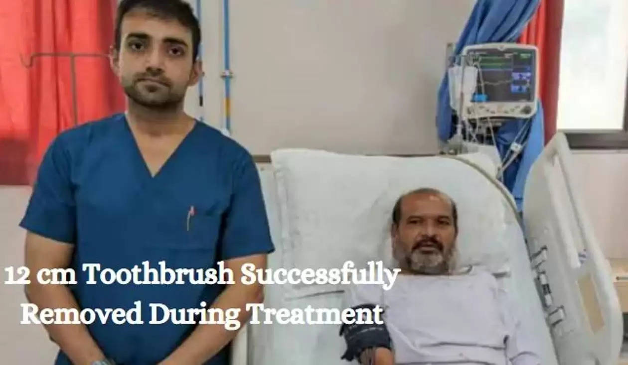 Toothbrush removed after treatment