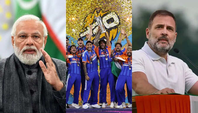 PM Modi and Rahul Gandhi Praise Team India for Dominant T20 World Cup 2026 Victory