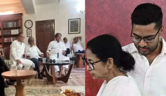 Mamata Banerjee during a political event as reports emerge of TMC MPs extending support to the NDA