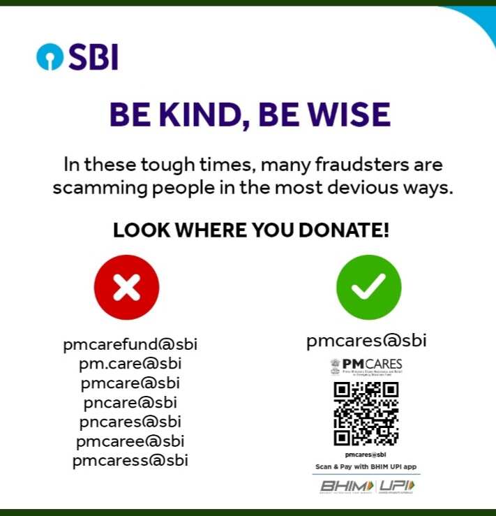 कोरोना प्रभावितों को दान करते समय रखे विशेष ध्यान - Beware of Cyber Crime